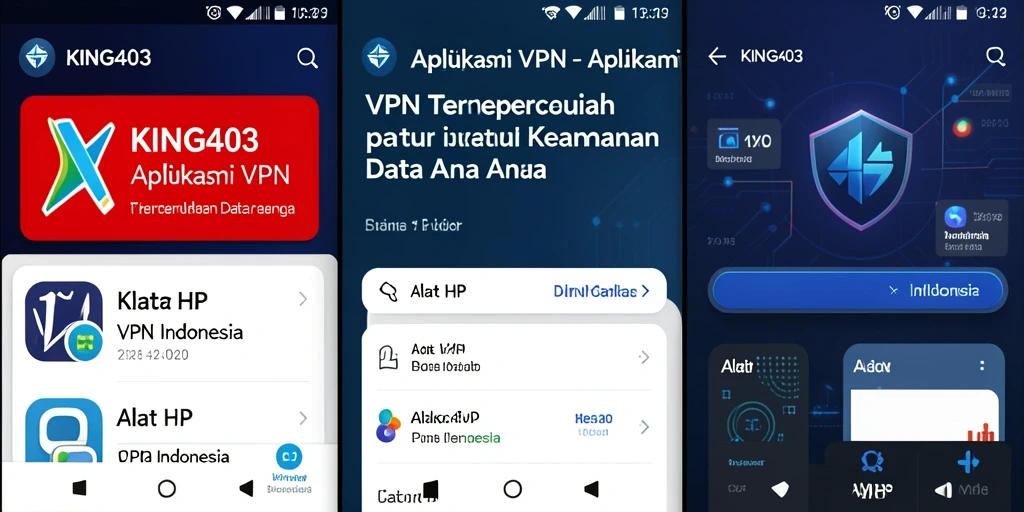 Antarmuka pengguna KING403 yang sederhana dan intuitif.